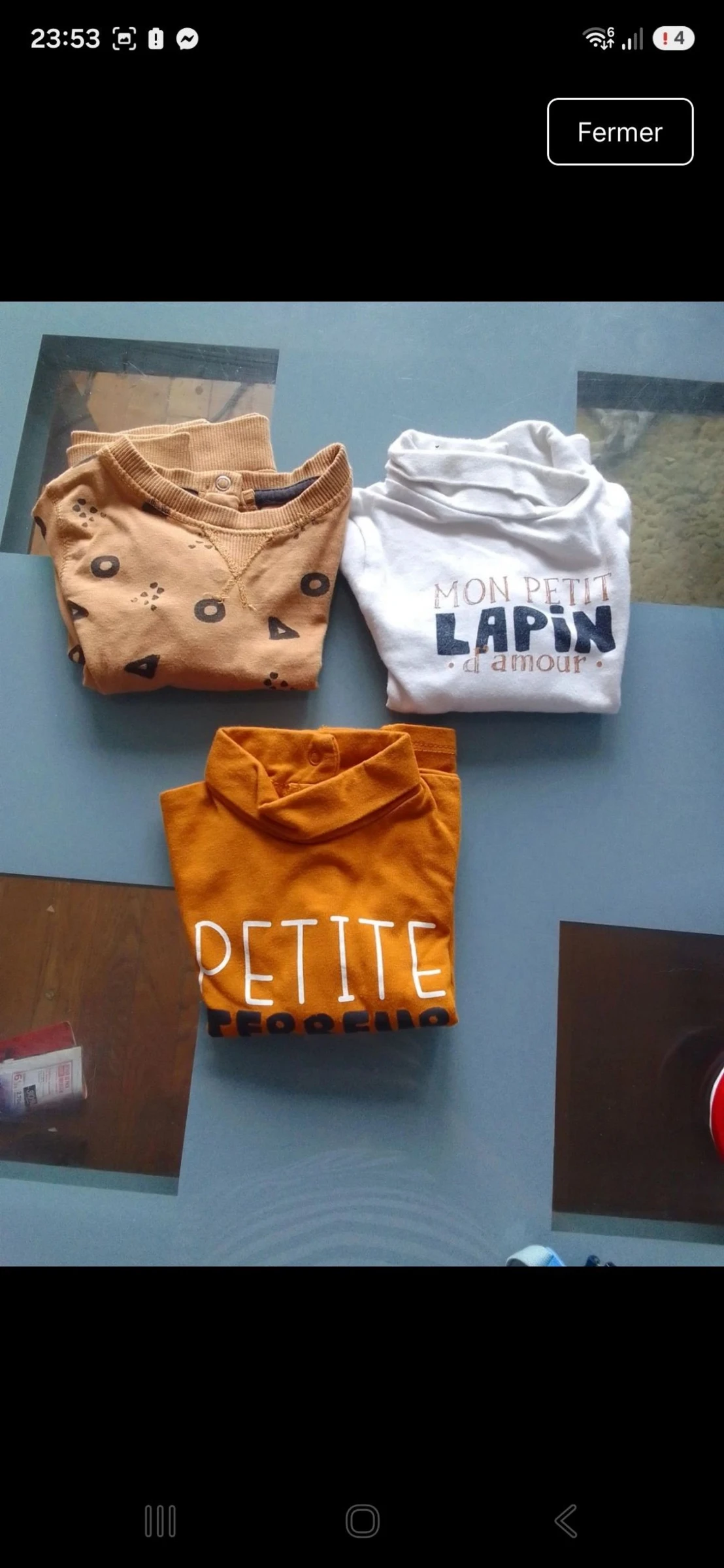 Lot de tee shirts bebe 